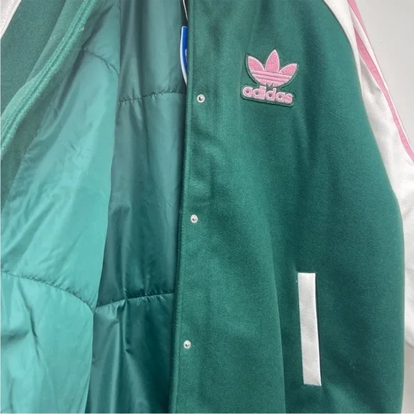 NWT Adidas VRCT Jacket Green Three stripe S - Picture 7 of 12